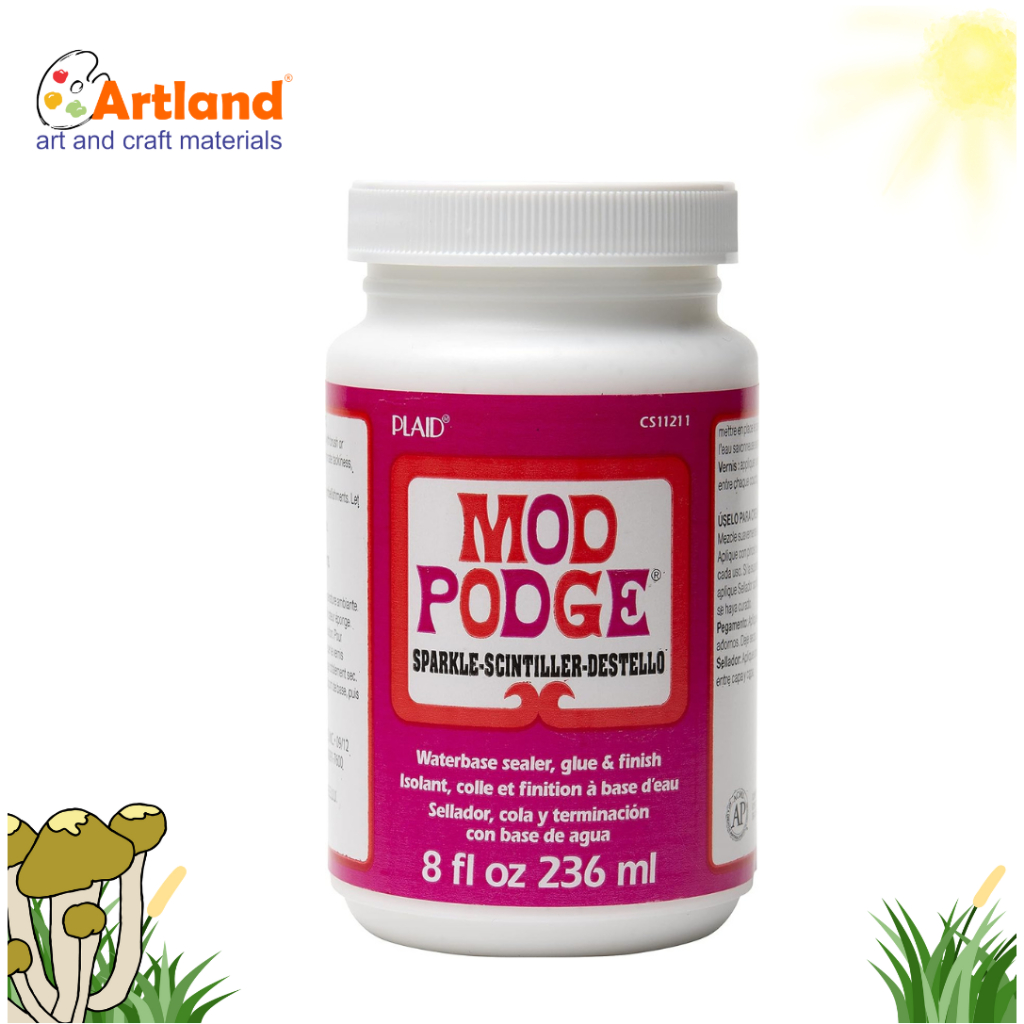 

Mod Podge Sparkle 8oz | Lem & Finishing Glitter untuk Kertas, Kain, Kayu