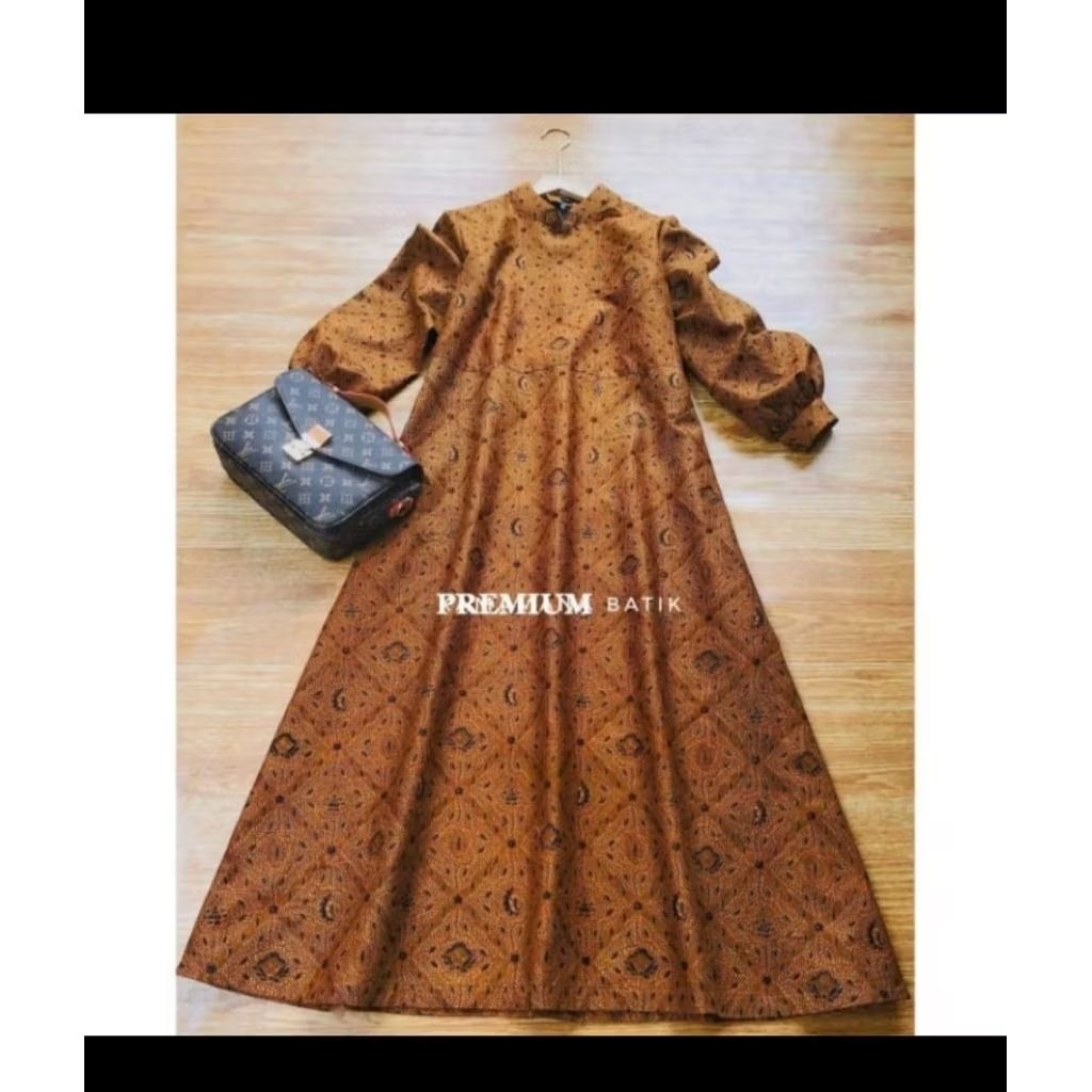 ATASAN WANITA /TERUSAN GAMIS SOGAN SIDOMUKTI BATIK SOLO