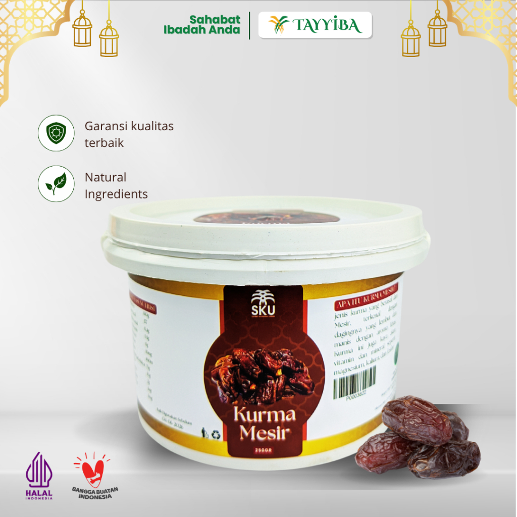 

PROMO!!! Kurma Mesir Al Maram Kemasan Ember | 250gr 500gr | Halal 100% Original