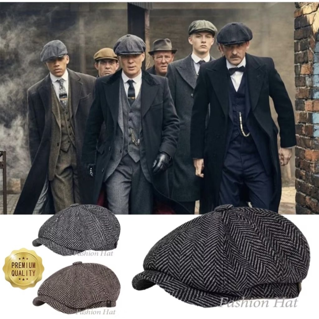 JF COLLECTION Topi Newsboy Premium Bahan Wool Tebal