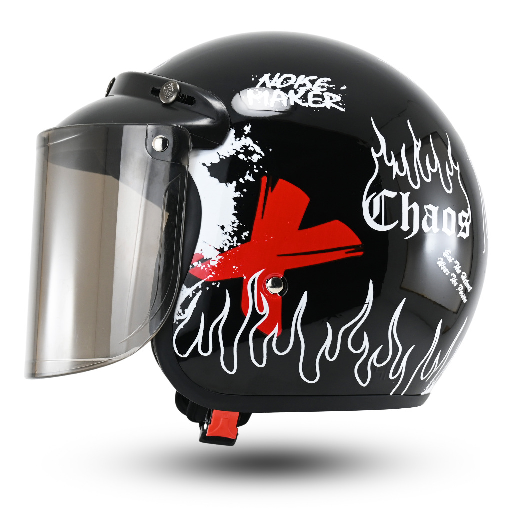 R-six Helm Bogo kekinian Dewasa SNI Motif Chaos