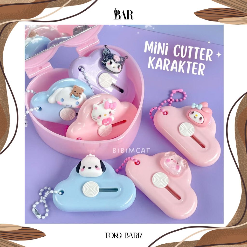 

Cutter Mini Karakter Lucu / Pisau Kecil Karakter