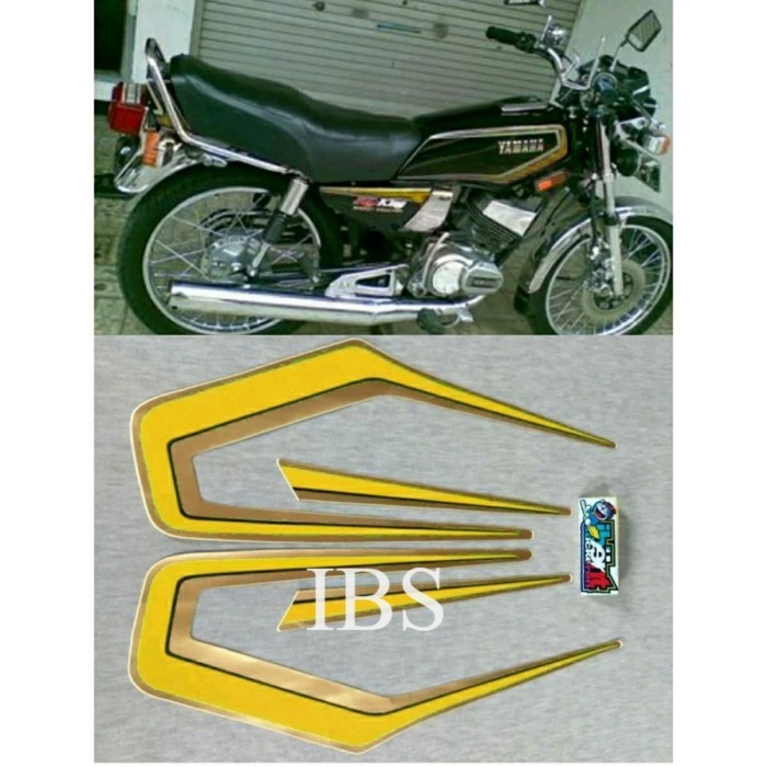 STRIPING RX KING KUNING 1983 STIKER LIS YAMAHA