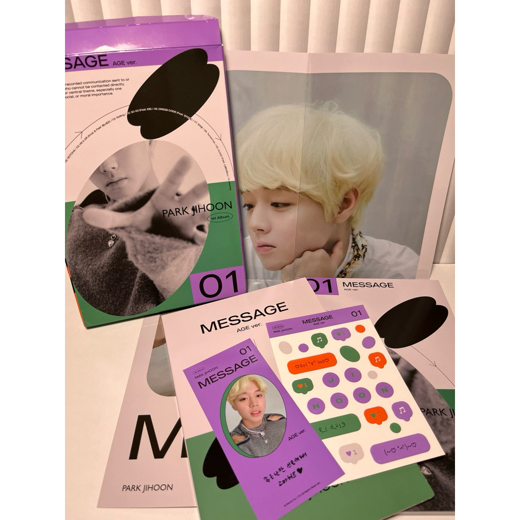 Park Jihoon Album Message Official Wanna One Weak Hero