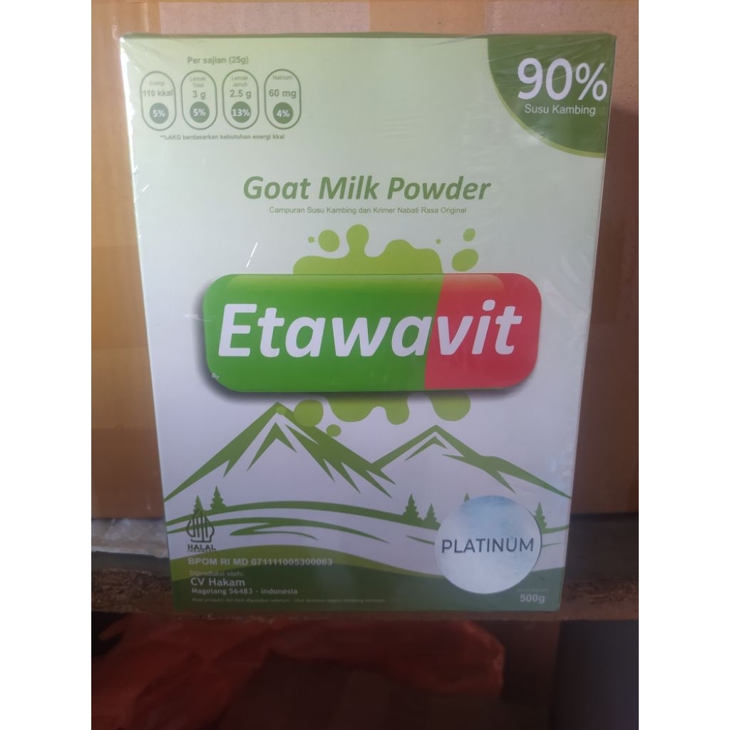 

ETAWAVIT SUSU KAMBING ETAWA PLATINUM 500GR 90% SUSUNYA
