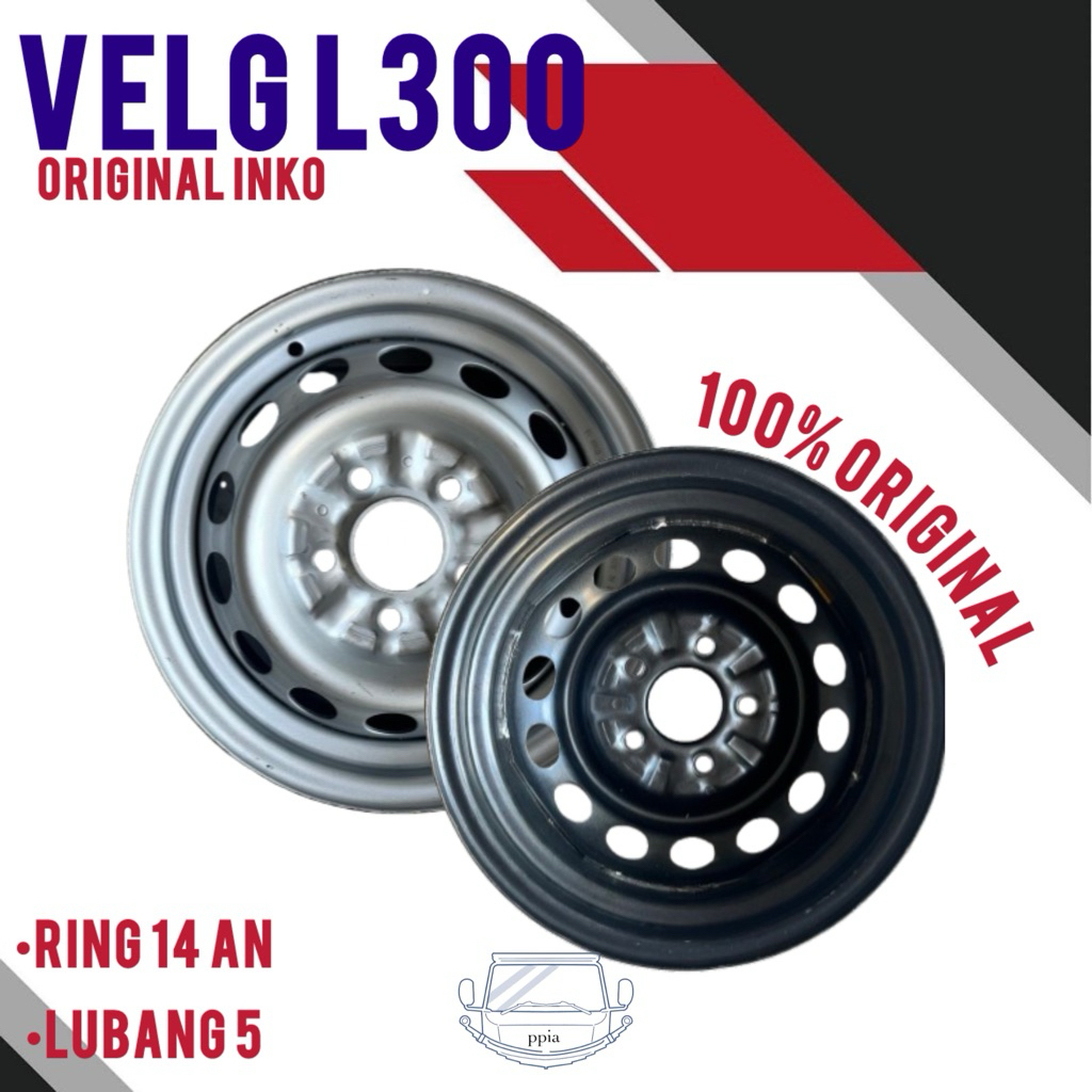 velg l300 original INKO ring 14 (harga perbiji) / peleg l300 diesel / velg kuda / pelak l300 ring 14