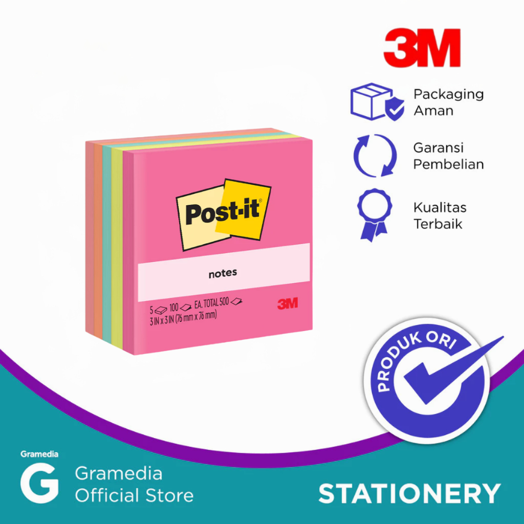 

Gramedia Pettarani - 3M POST IT 654-5AN