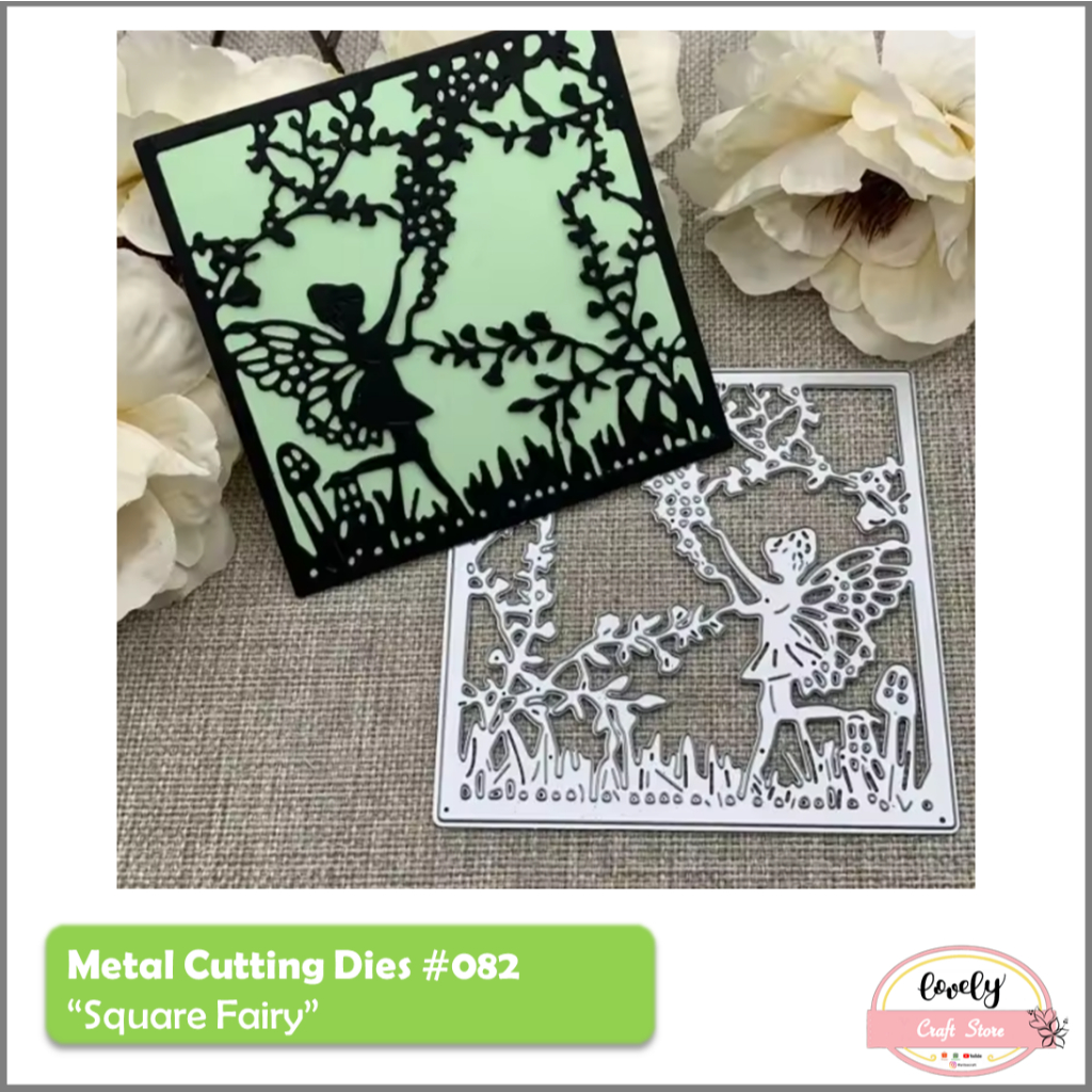 

LovelyCraftStore | Metal cutting dies s82 "Square Fairy" - cetakan stensil, emboss, background board metal cutting dies untuk stencil, mahar, journal, bujo, cards, scrapbook