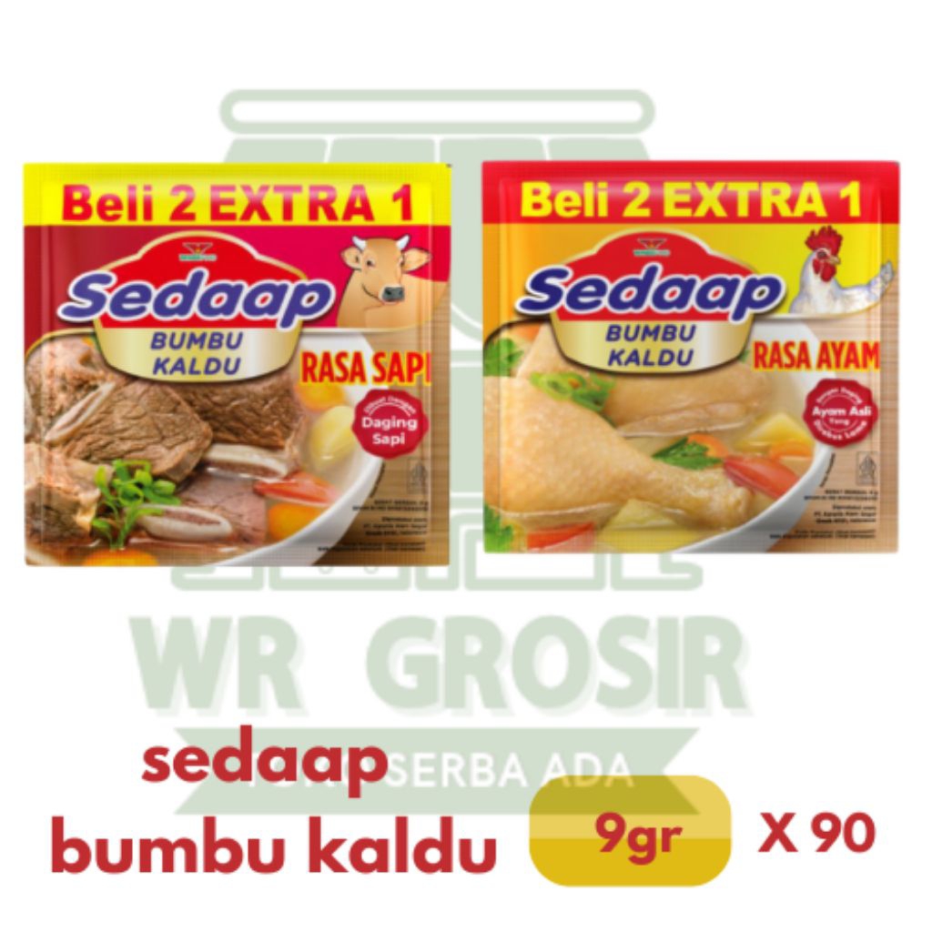

[ 5 renteng, 90 sachet ] sedaap bumbu kaldu 9gr