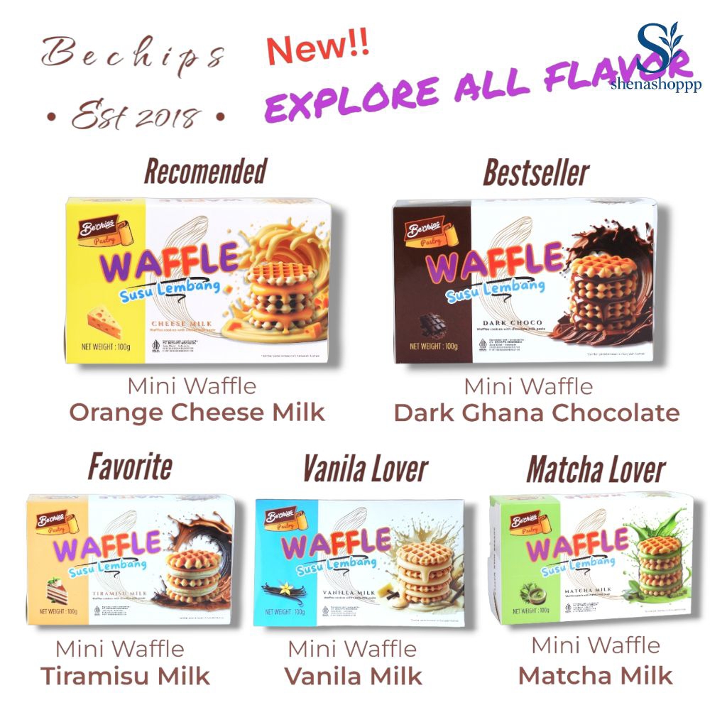

BECHIPS Pastry Waffle Susu Lembang