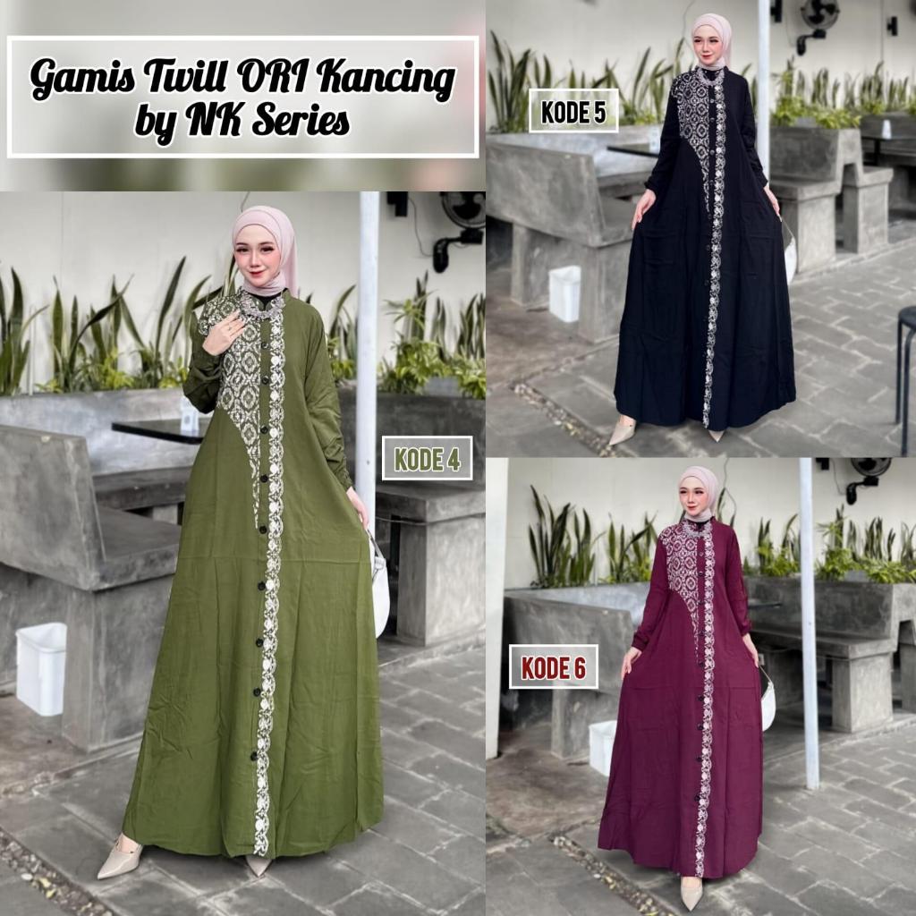 Gamis Twill NK Series Kode 04 - 06