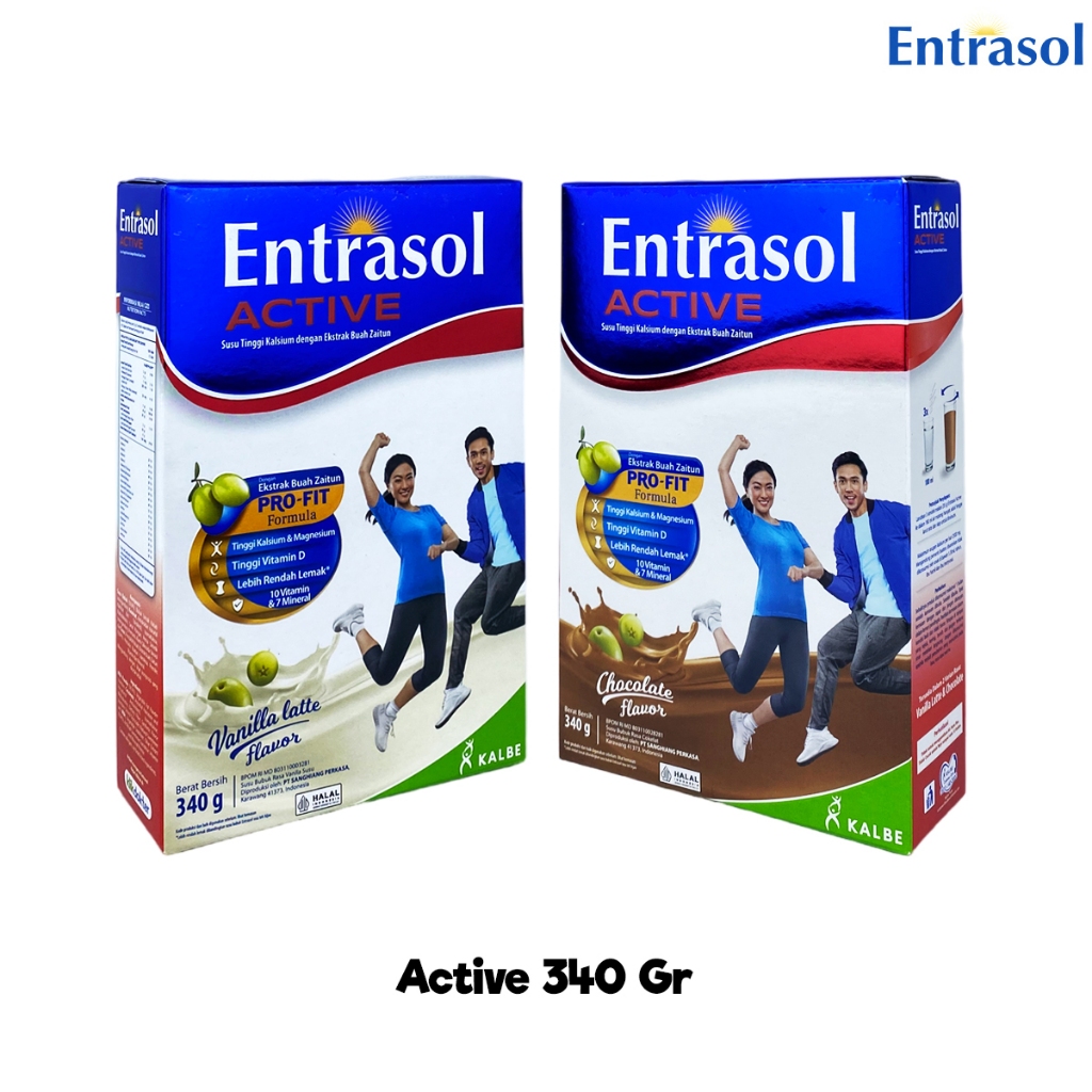 

Entrasol Active 340 gr Susu Bubuk Berkalsium Box