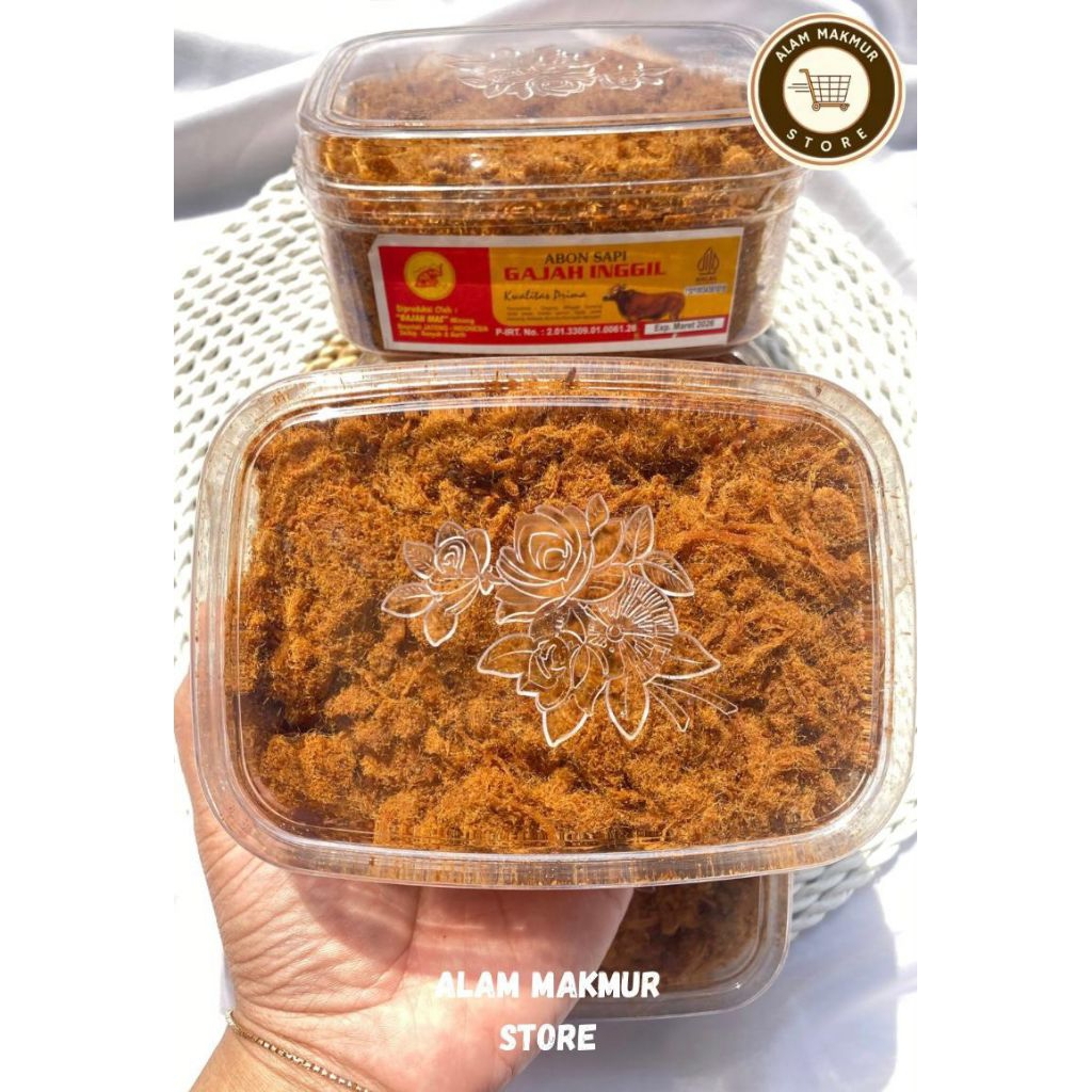 

⚡COD & READY STOCK⚡ [PROMO] TERMURAH Abon Sapi GAJAH INGGIL Kualitas Prima Toples 250gram Grade B