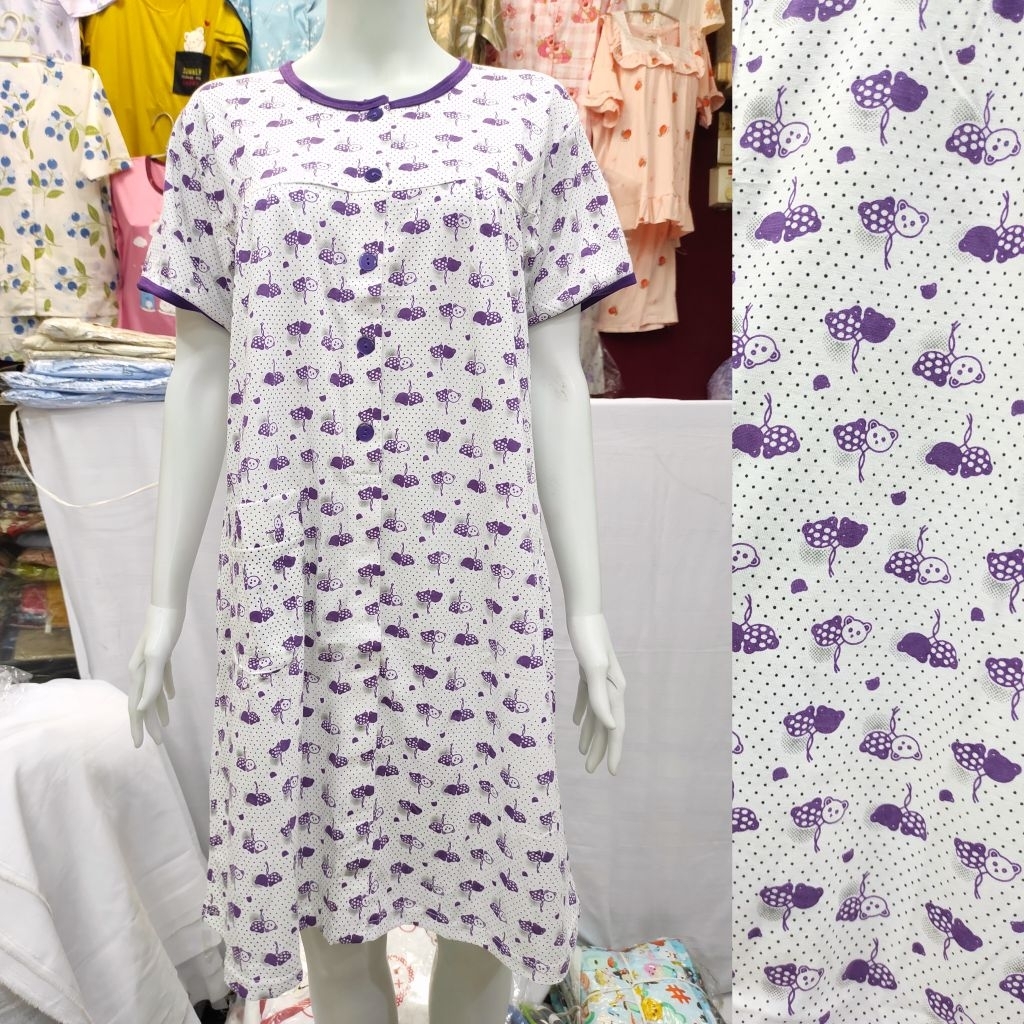 BKH Allsize Daster kaos Tangan Kancing Separuh .