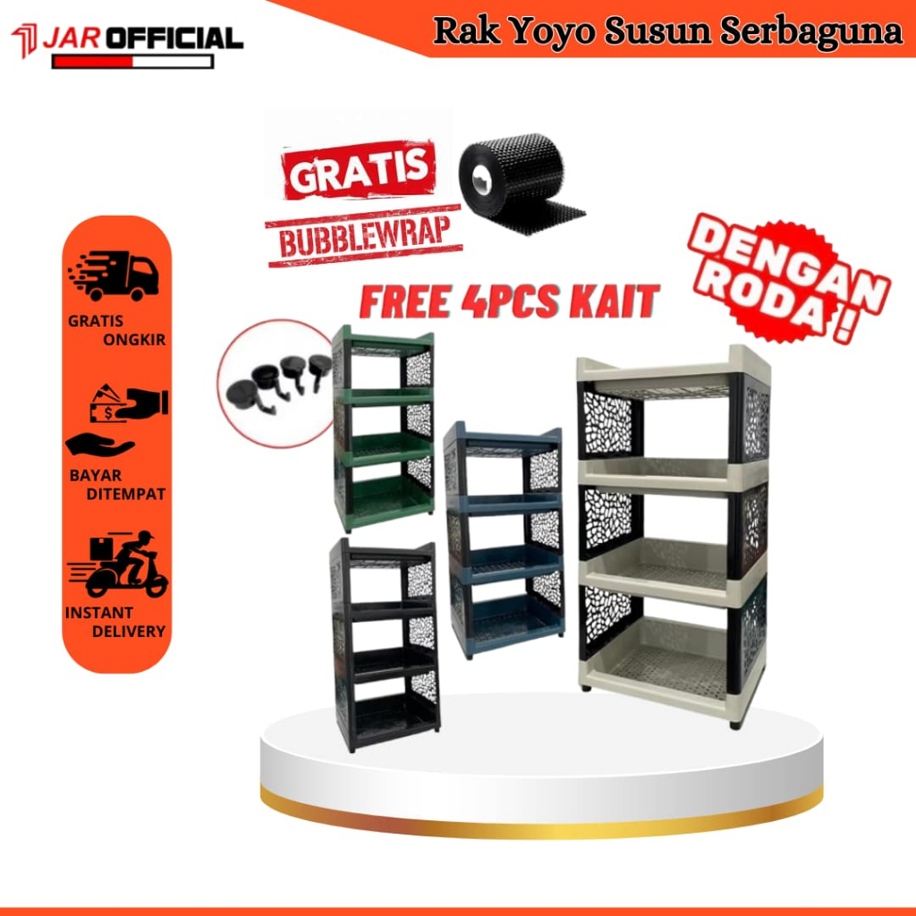Rak Yoyo Serbaguna / Rak Serbaguna roda / RAK PLASTIK / Rak sepatu / Rak yoyo / Rak kosmetik