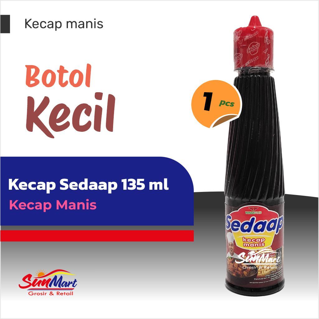 

Kecap sedaap/Kecap hitam manis 135ml 1 botol