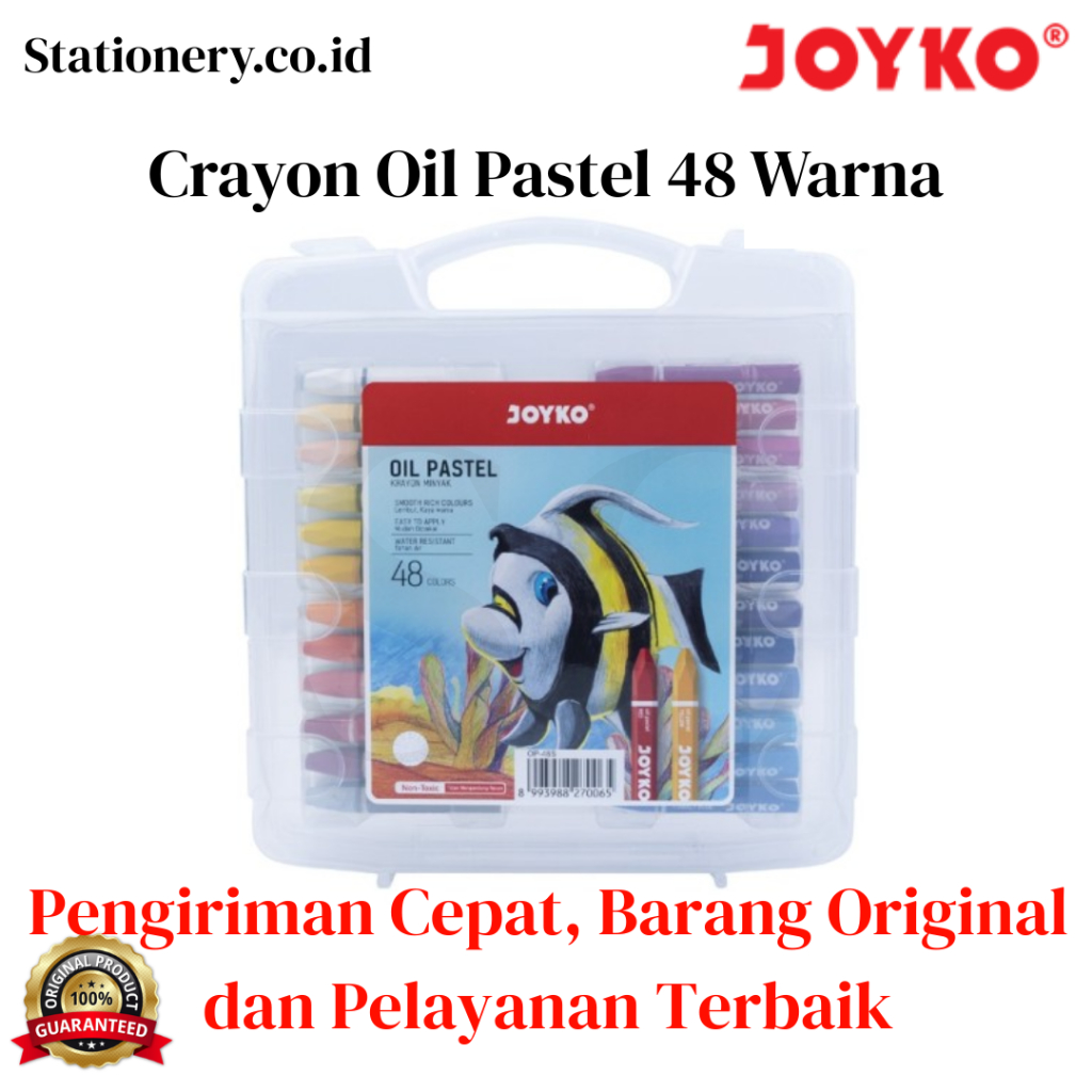 

Crayon Joyko 48 Warna OP-48S / Oil Pastel Krayon Oval