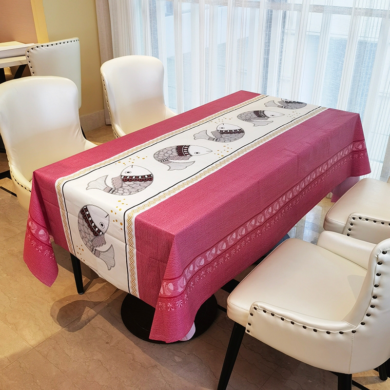 Taplak Meja Oval Makan Tahan Air Ukuran 140x180cm - 140x220cm Desain Modern Bunga 4 - 6 Kursi _ Tapl