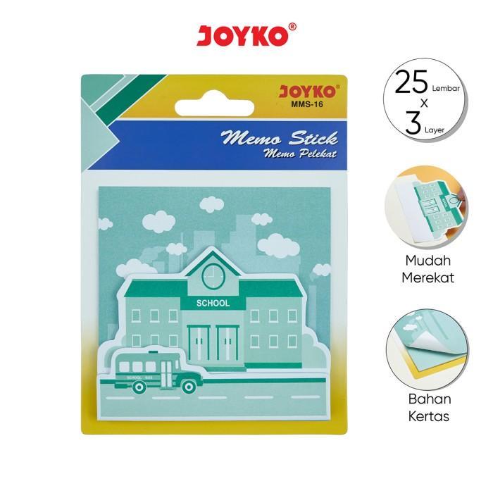 

Joyko Memo Stick Kertas 3 Motif Pads MMS-16 Kotak 90x90mm Original (1 Set) / Sticky Note 3 Layer Memo Perekat Joyko MMS 16 Per Set
