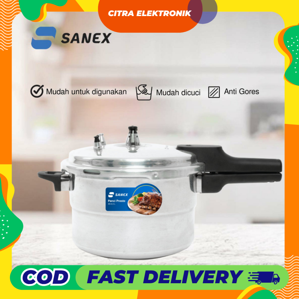 PANCI PRESTO STAINLESS HC/ SANEX KAPASITAS 4L/ 8L/ 16L NEW