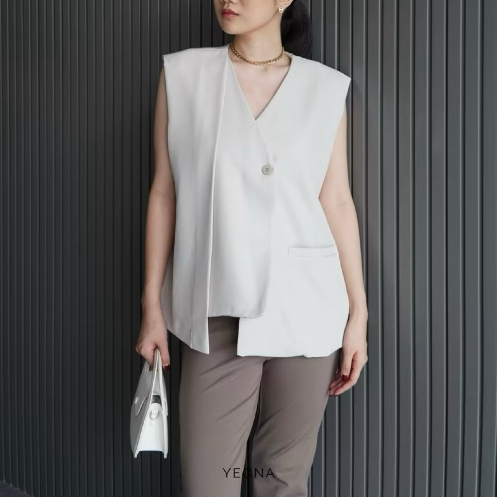PRELOVED VEST YEONA OAT