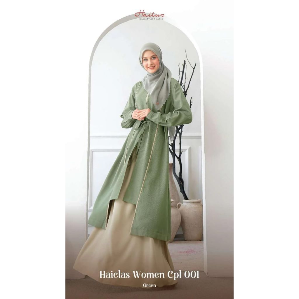 FLASH SALE TERMURAH HAICLAS CPL WOMEN 001 GAMIS KONDANGAN LAMARAN KEKINIAN SIMPLE ELEGAN 100% ORIGIN