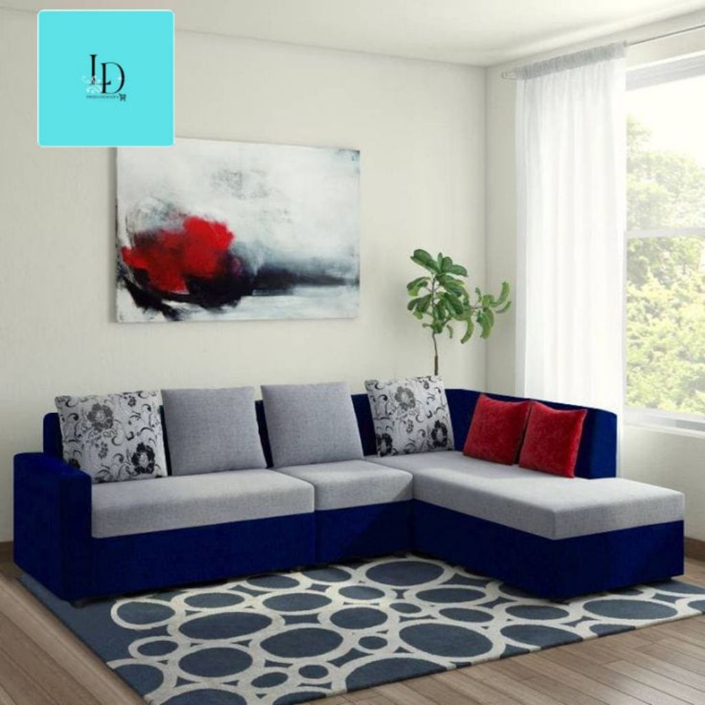 sofa L sofa minimalis sofa modern 2025 sofa ruang tamu ( free bantal)