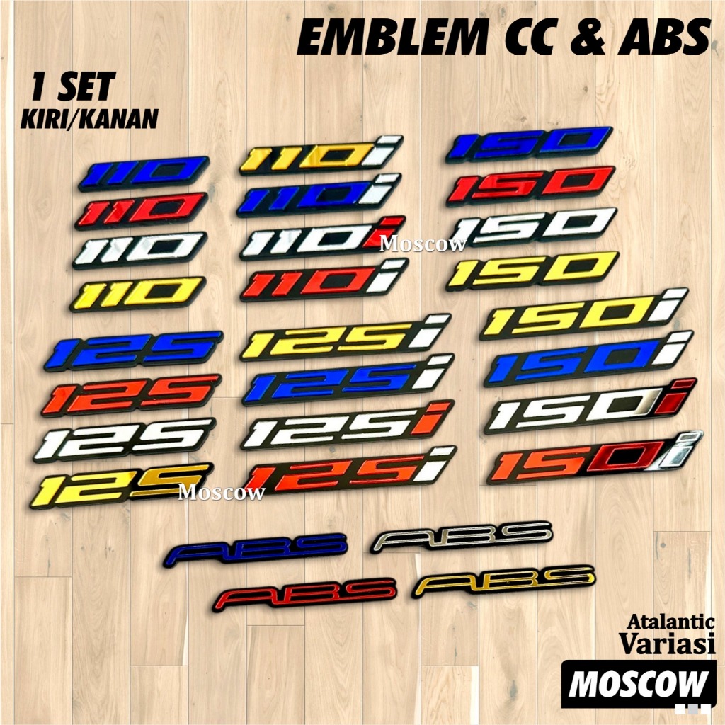 2PCS EMBLEM CC 110 125 150 EMBLEM ABS LOGO 110i 125i 150i 3D TIMBUL STIKER EMBLEM VARIO PCX NMAX BEA