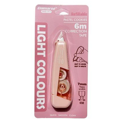 

CORRECTION TAPE PASTEL DMS-917 / CORTAPE MURAH LUCU / TIPE X KERTAS PINK / CORRECTION 6M / PITA KOREKSI