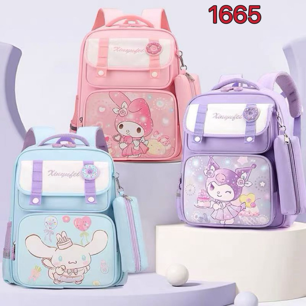 TAS SEKOLAH RANSEL ANAK CEWEK TK SD WATERPROOF IMPORT RANSEL ANAK KOREA
