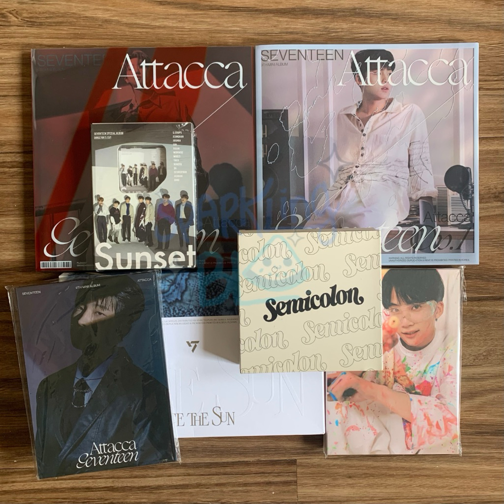 ALBUM ONLY SEVENTEEN ATTACCA CARVER CARAT VERSION FACE THE SUN SEMICOLON DIRECTOR’S CUT KIT KIHNO PH