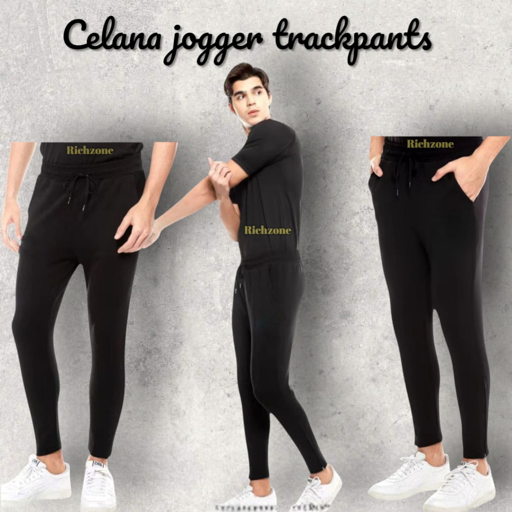 Celana jogger trackpants olahraga  pria dewasa training panjang pria jumbo parasut jumbo