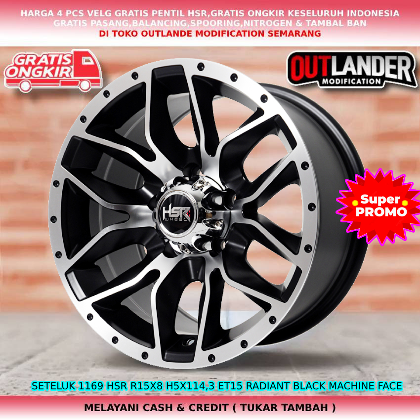 velg ring15 velg semi offroad untuk mobil Taruna Oxxy Terios Luxio Delica dll hsr seteluk ring15