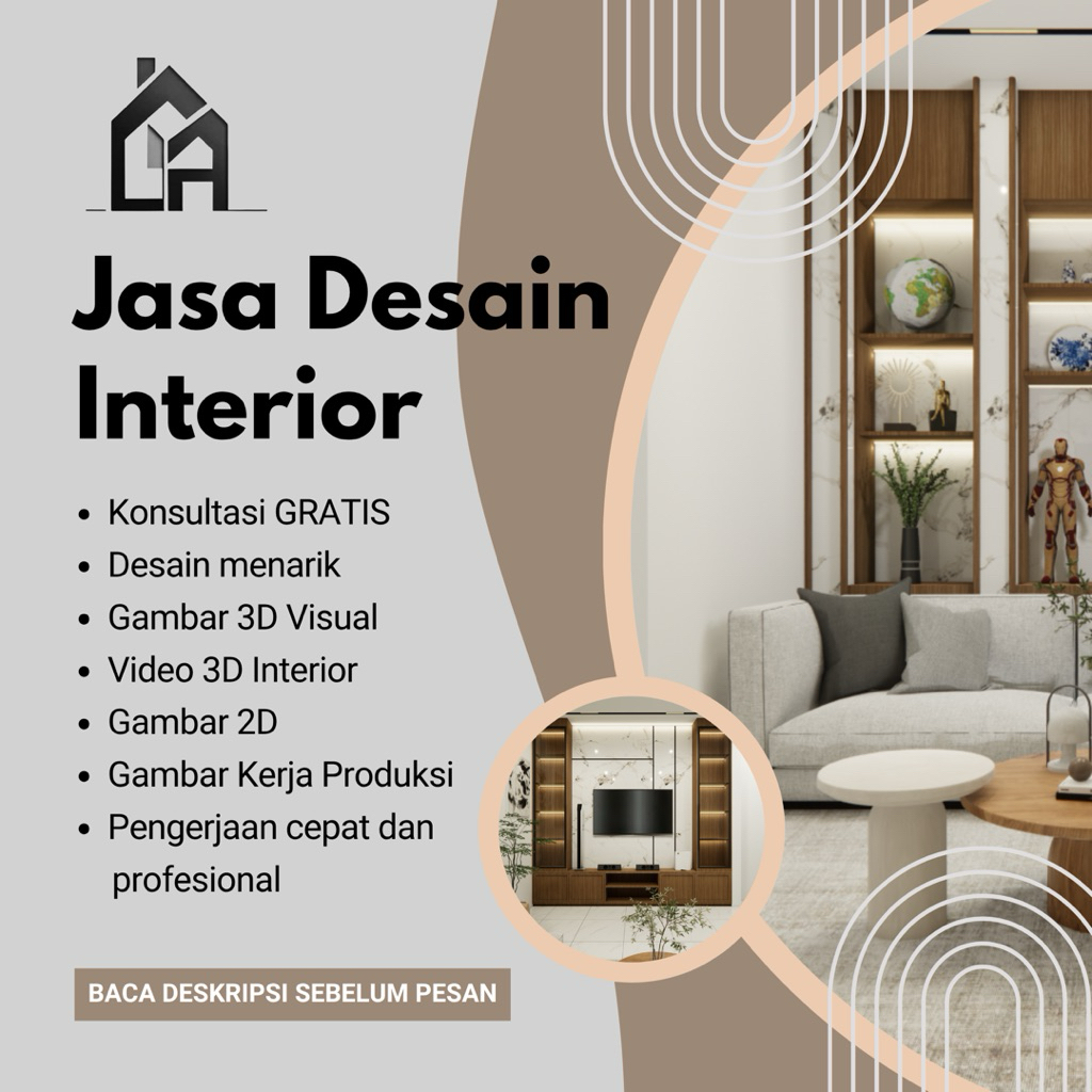 Jasa Desain Interior 3D Modeling