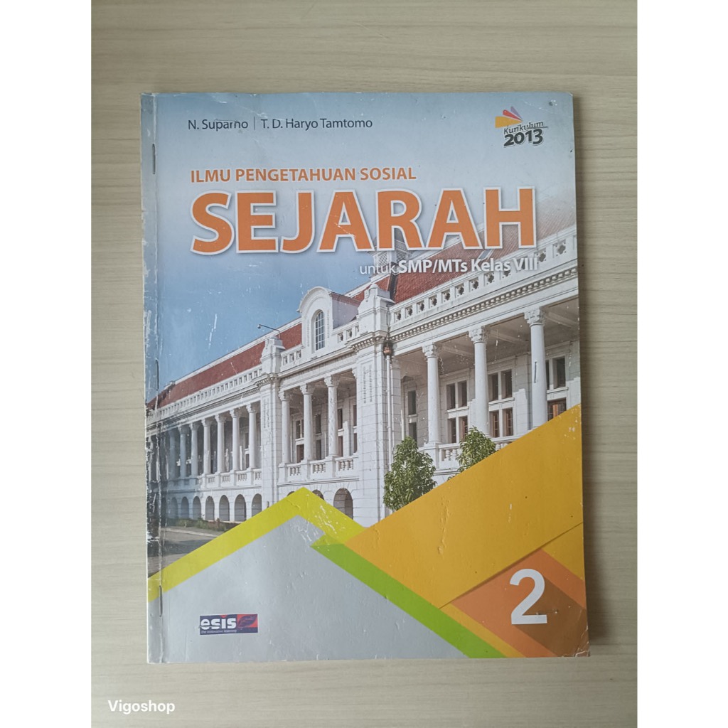 Buku Sejarah SMP kelas 8 VIII Esis