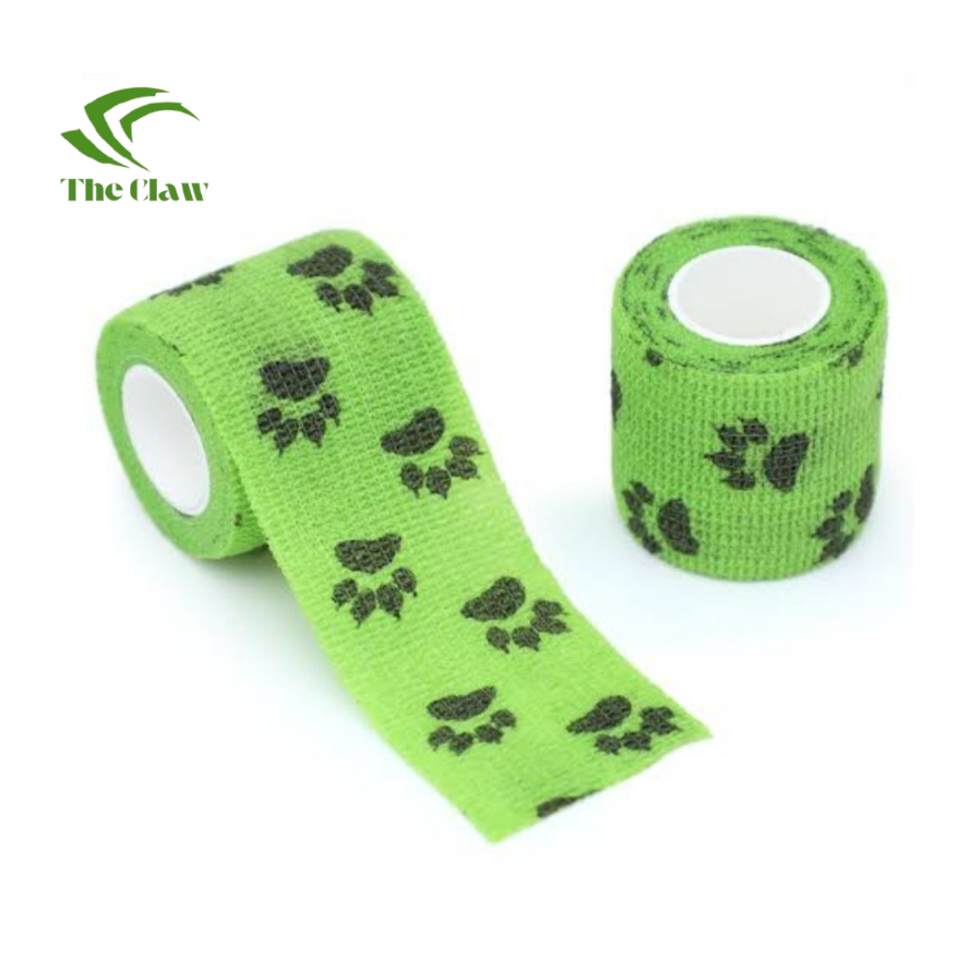 (The Claw) Perban Hewan Peliharaan Pet Elastic Bandage Anti Dirty Elastis Berperekat Untuk Kucing Da