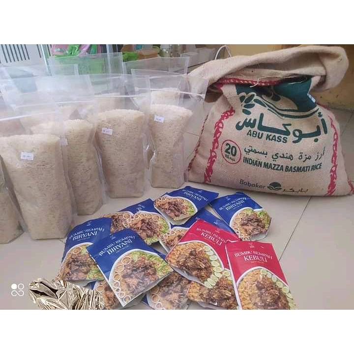 

Beras Basmati ABU KASS Kemasan repack 5kg Basmati Rice Indian rice