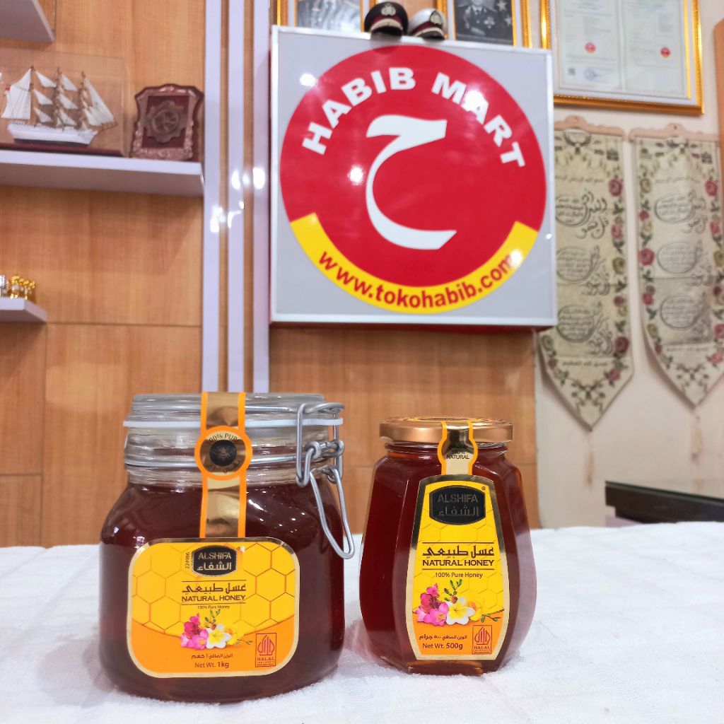 

Madu Al Shifa Natural Honey 500gr / 1Kg | 100% Madu Murni Asli Arab Saudi
