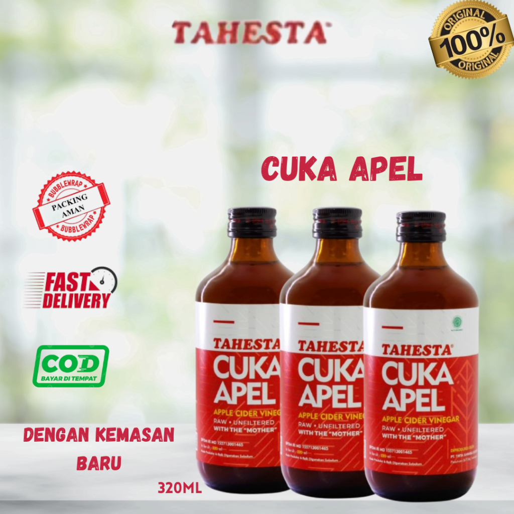

Cuka Apel Tahesta 320ml Original