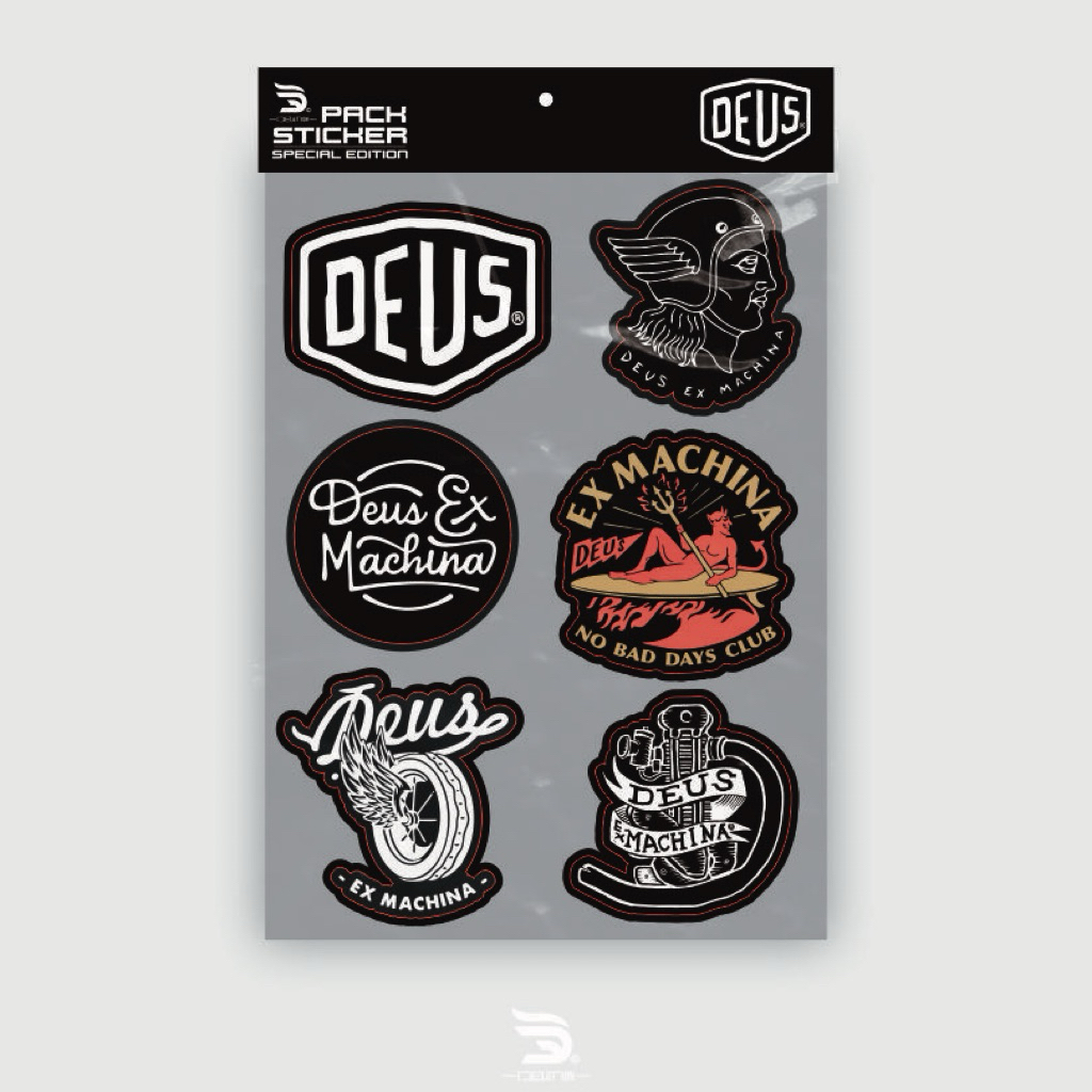 

Sticker Pack Deus Stiker Deus Ex Machina Aestethic Helm Motor