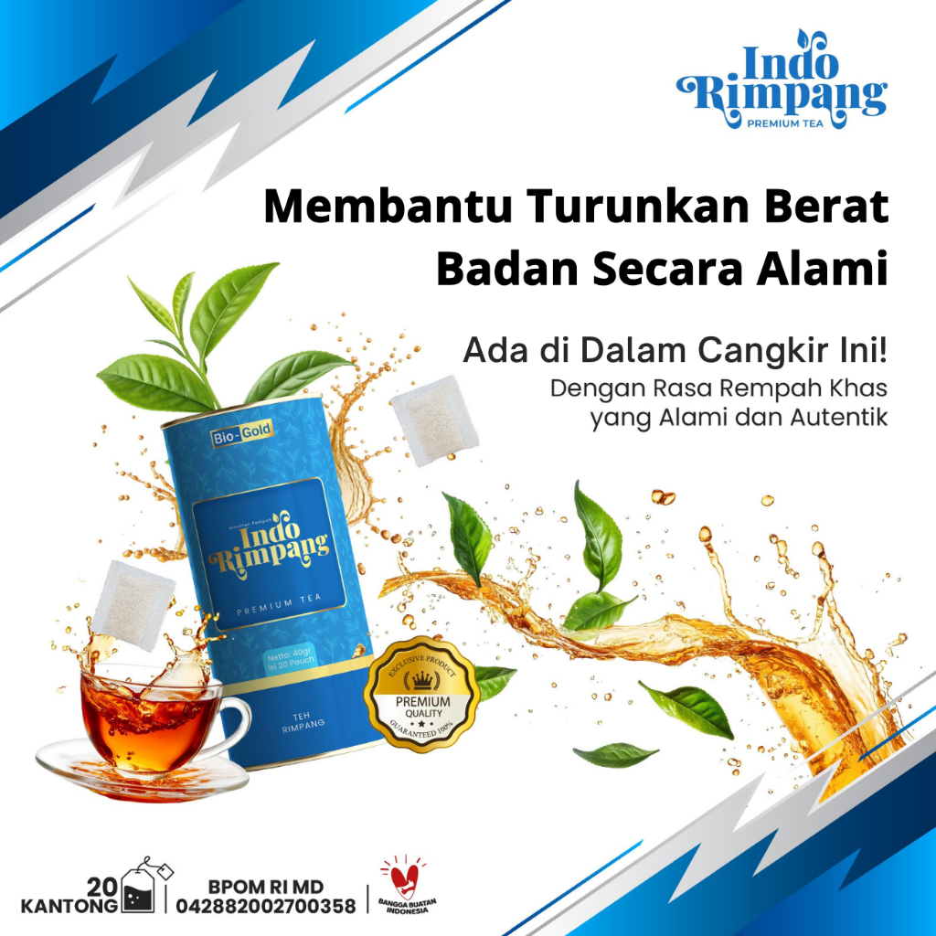 

Indo Rimpang - Teh Detox Herbal Untuk Diet Ala JSR Bantu Menurunkan Berat Badan Secara Alami BPOM