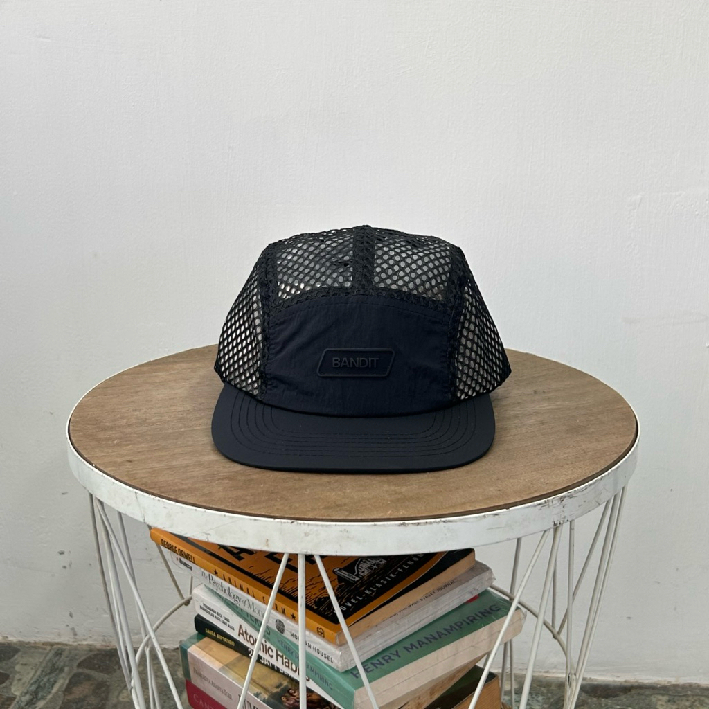 BANDIT RUNNING MESH CAP RUN BLACK ORIGINAL TOPI LARI