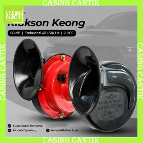 Type R Klakson Keong Mobil Air Horn 12V 60dB 2 PCS