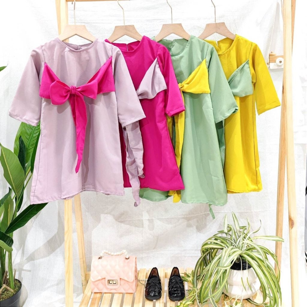 Gamis Anak Perempuan |Baju Muslim Anak Perempuan Cantik 3-4Tahun|Gamis Anak Bahan Katun