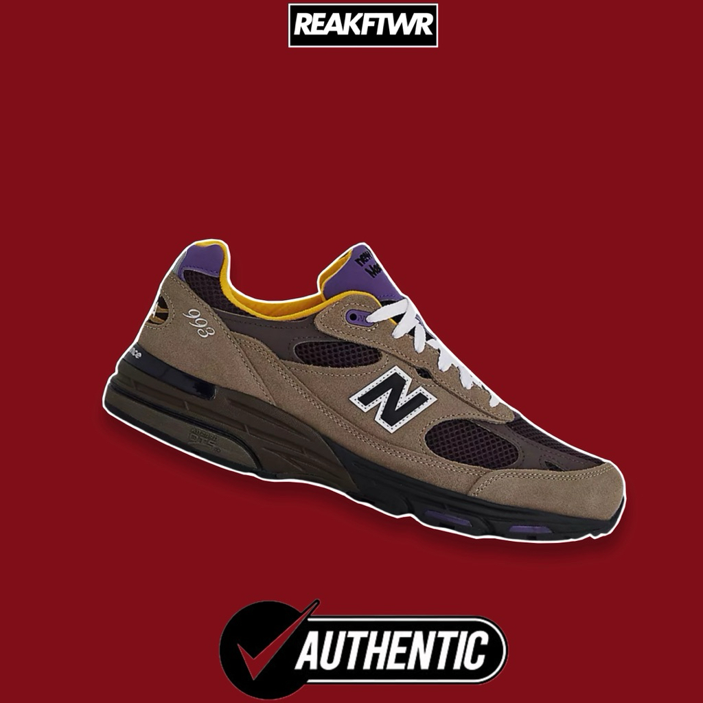 New Balance 993 MiUSA Mushroom Midnight Violet Original [U993MU]