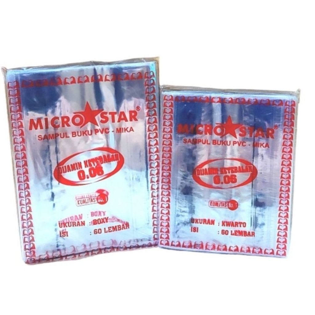 

(60 lembar) Sampul Mika Kuarto Merk Microstar