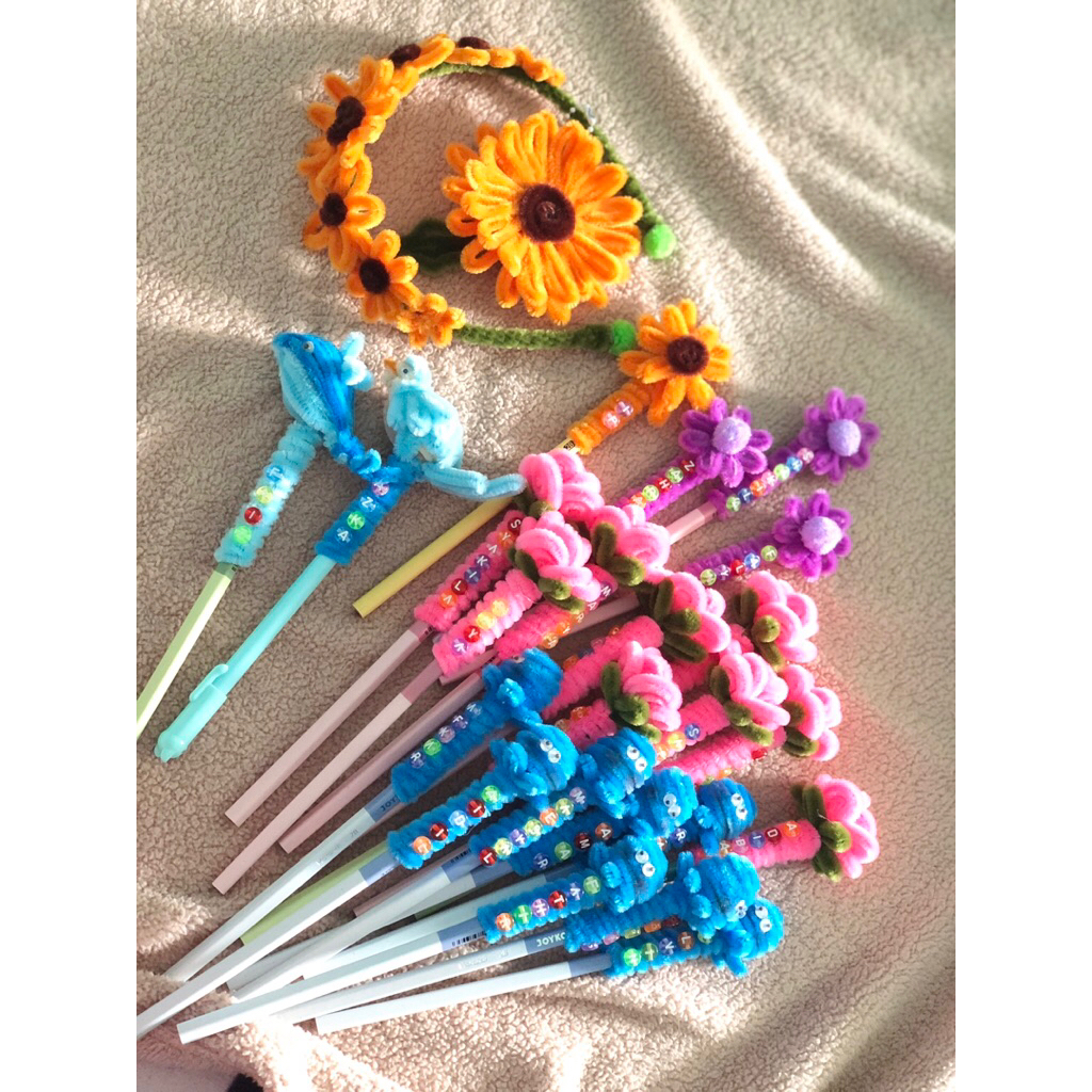 

pencil kawat bulu|pulpen kawat bulu|kreasi kawat bulu|pipe cleaner