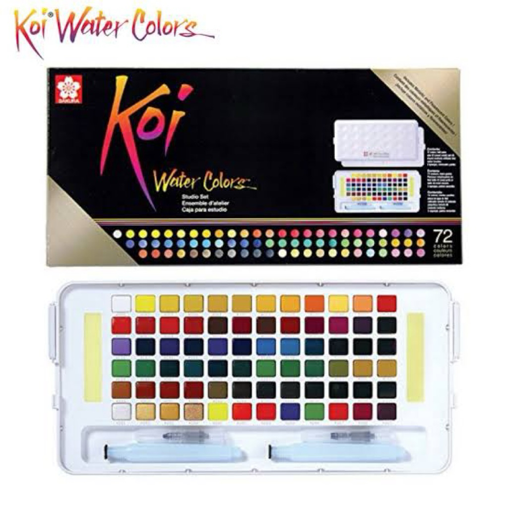 

Cat Air Sakura Koi Watercolor 72 Studio Set Sketch Box