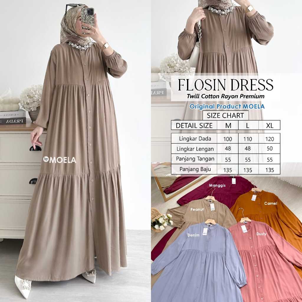 Flosin Dress By Moela Gamis Polos