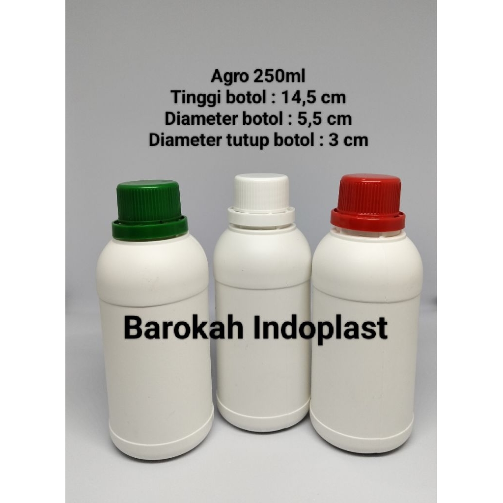 Botol Agro 250ml HDPE / Botol Labor 250 ml